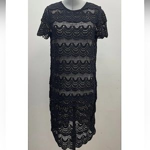 MICHAEL KORS crochet black dress